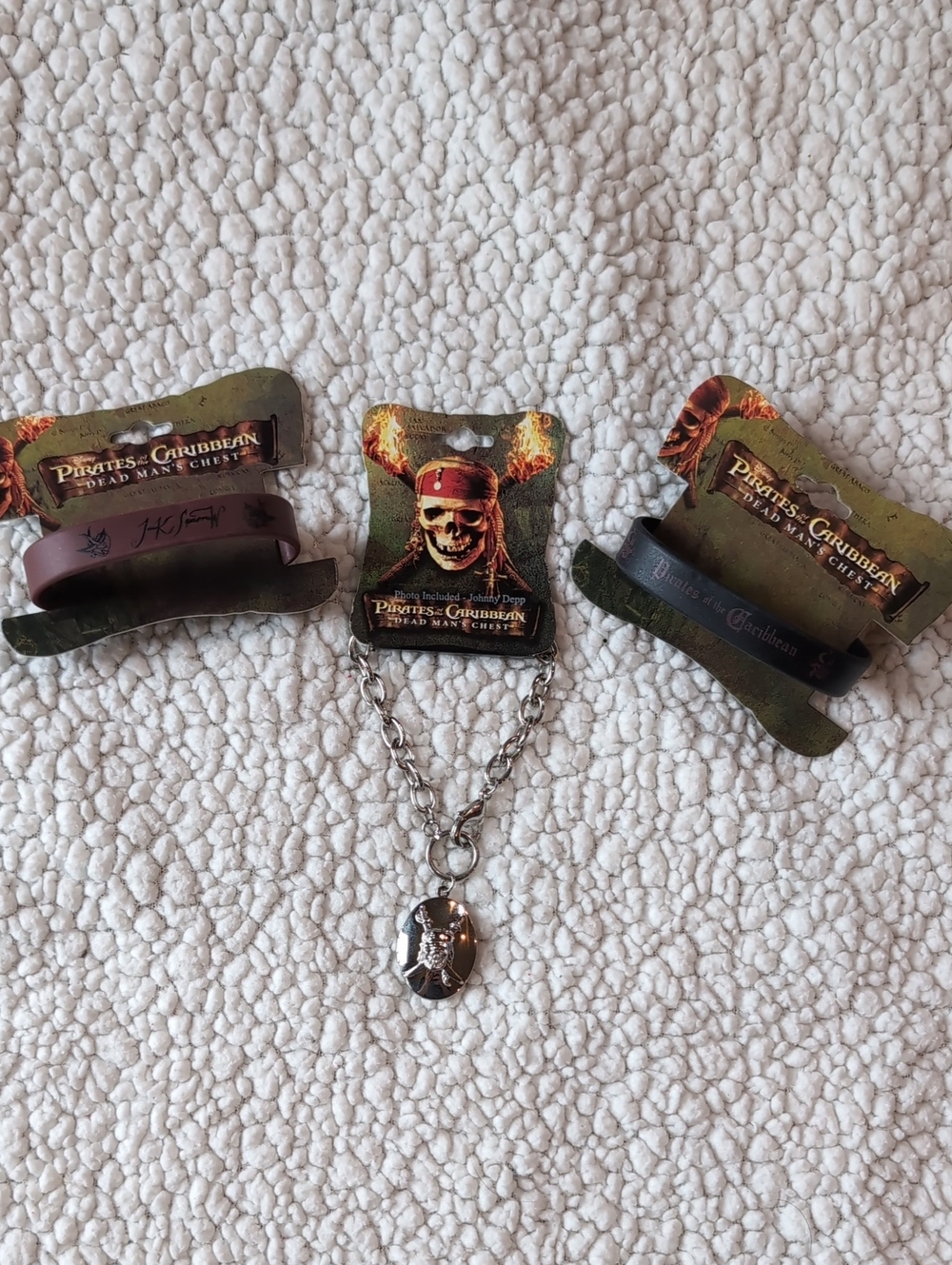 Pirates of The Caribbean bracelet Locket Lot! Johnny Depp Jack Sparrow LAST ONE!